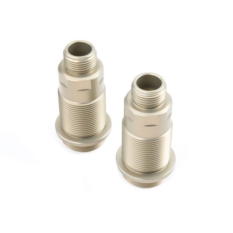 LOSI Front Shock Body Set, Hard Anodized (2): 5IVE-T, MINI WRC