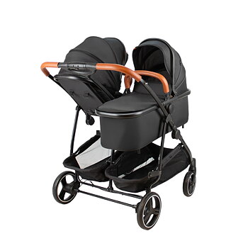 Syskonvagn BabyTrold Sibbi Duo, 1 liggdel, 2 sittdelar