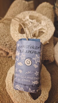Blå Jungfrun - Liten  på rep - Eko Olivoljetvål
