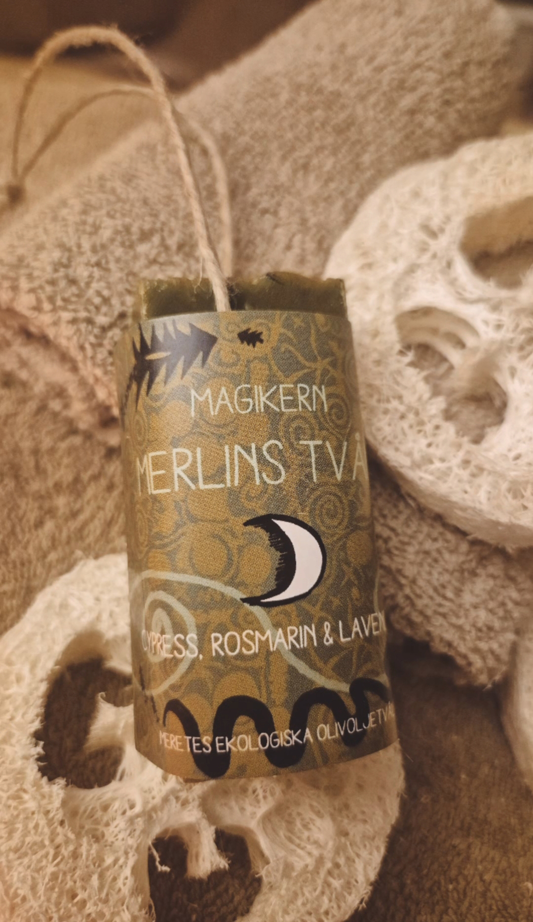 Merlin - Liten på rep - Eko Olivoljetvål - 2