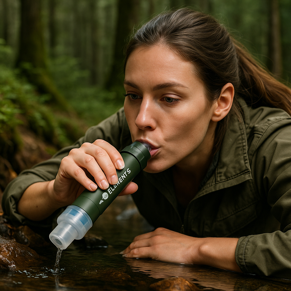 Elements Straw Water Filter | 3-pack | 1 Free - 5
