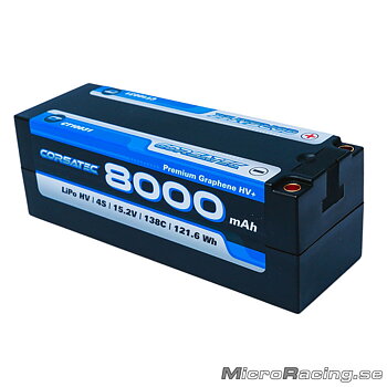 DEAL* CORSATEC - Battery LiPo, Graphene HV+, 4S 138C, 15.2V/8000mAh