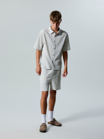 NLMHUGO SS SHIRT Shirt Turtledove - 4