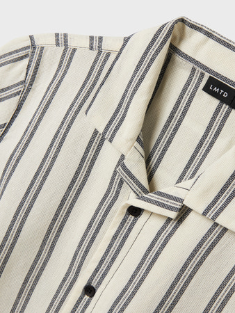 NLMHENRI SS SHIRT Shirt Dark Sapphire STRIPES - 3