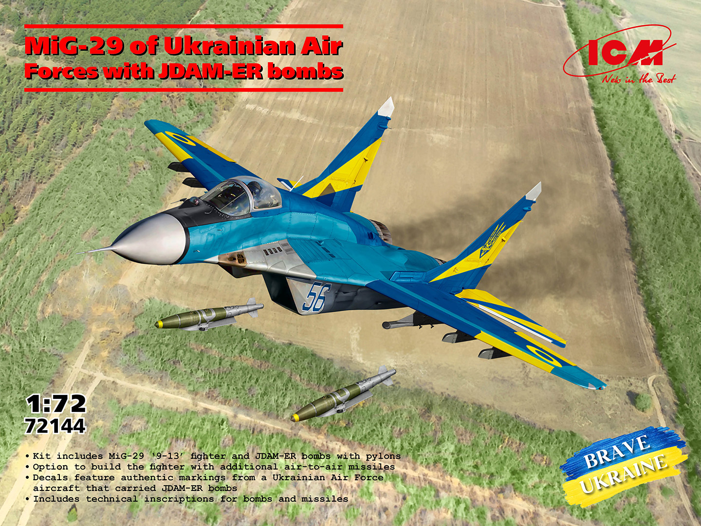 1/72 MiG-29 with JDAM-ER bombs