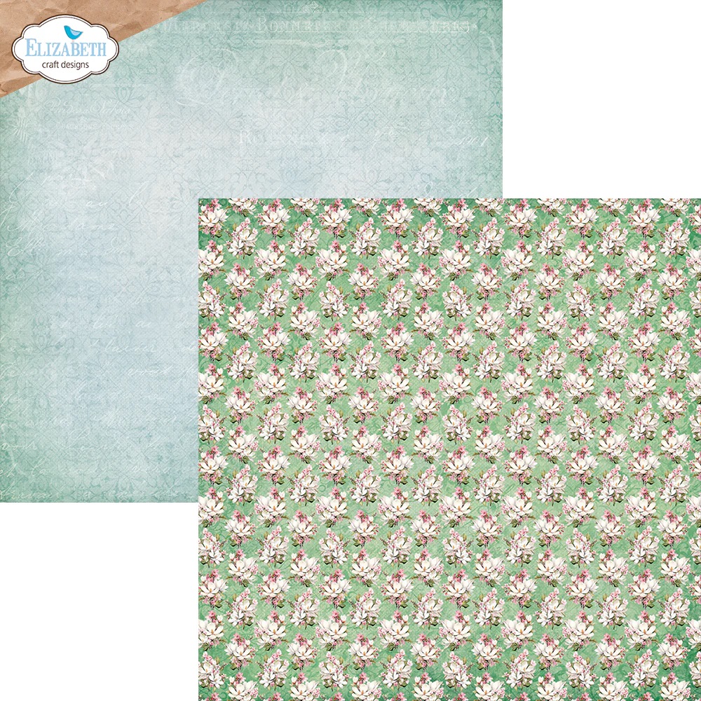 Elizabeth  -  Printed Cardstock -12x12 - Spring Blossom - 7