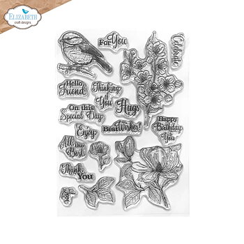 Elizabeth - Clear stamps - Floral Branches & Sentiments
