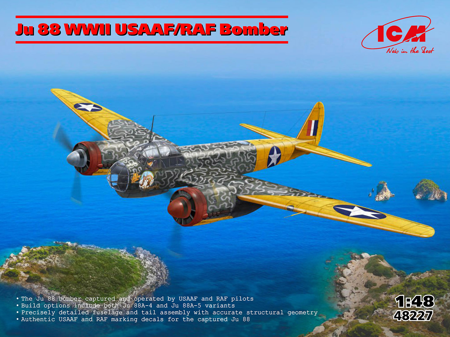 1/48 Ju 88 WWII USAAF/RAF Bomber
