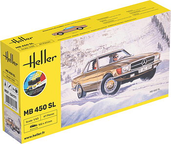 1/43 MB 450 SL COMPLETE w.  Glue, Paint,Brush