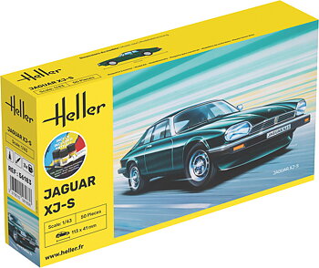1/43 Jaguar XJ-S COMPLETE w.  Glue, Paint,Brush