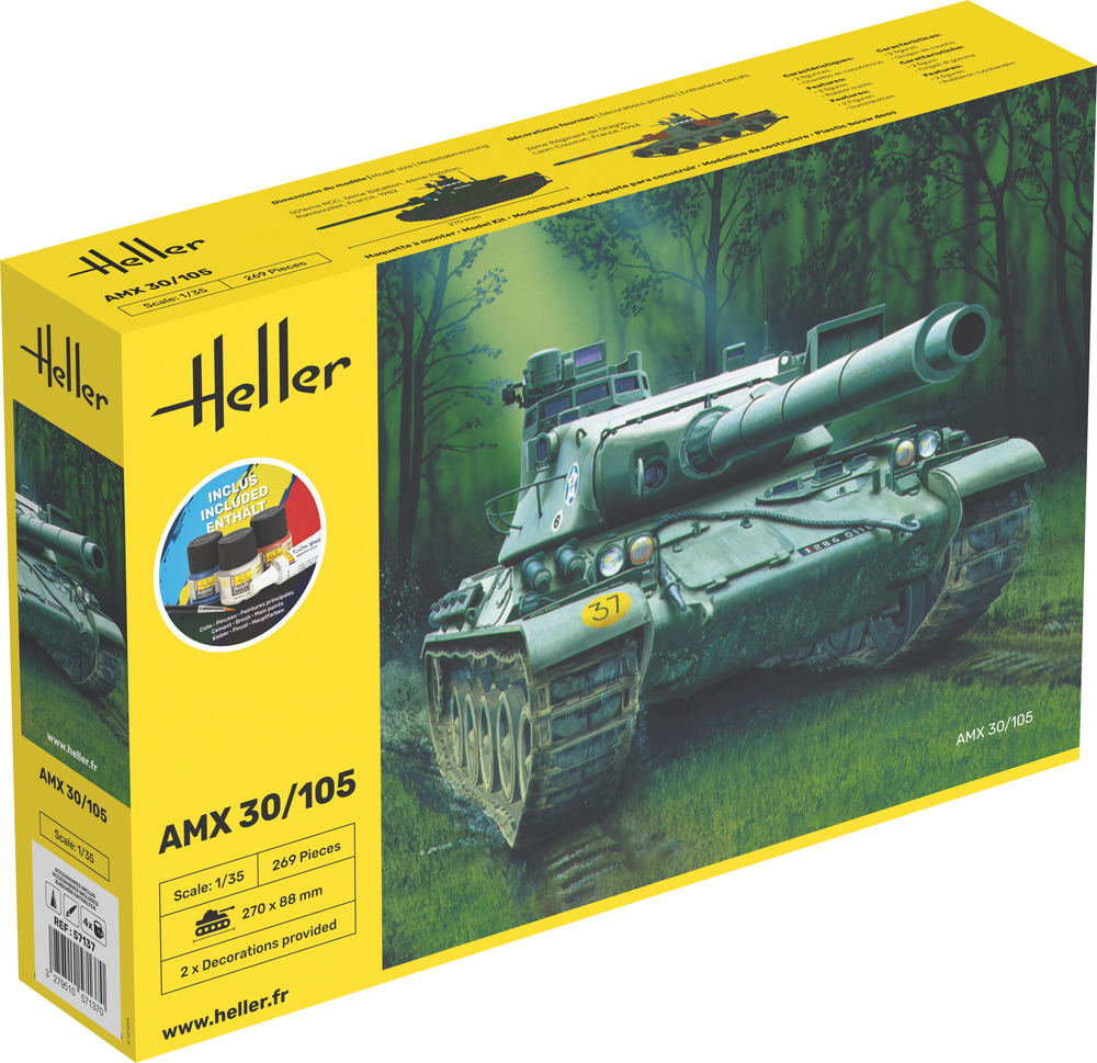 1/35 AMX 30/105 COMPLETE with glue, paint and brush.