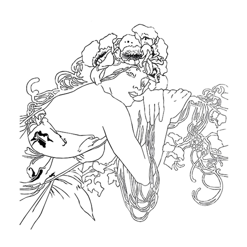 Coloring Art, Art Nouveau - 5