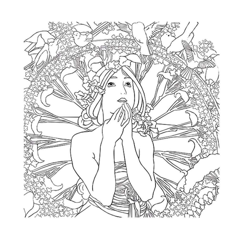 Coloring Art, Art Nouveau - 3