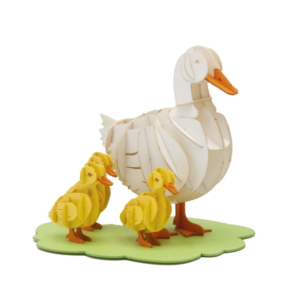 3D-pappersmodell, Gåsfamilj - 2