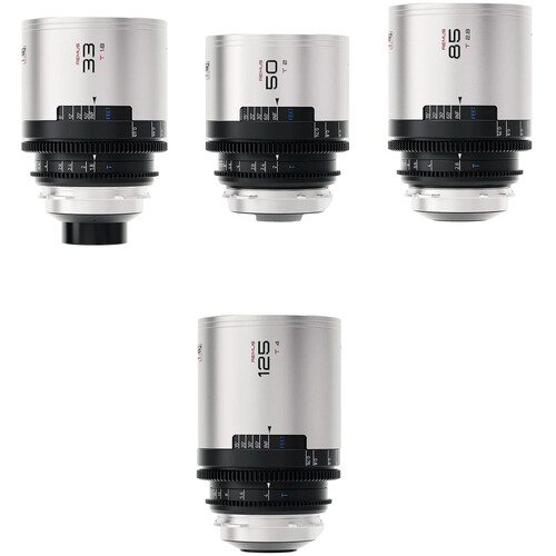 Blazar Remus 1.5x Full Frame Anamorphic 33/50/85/125mm 4 Lens B Kit