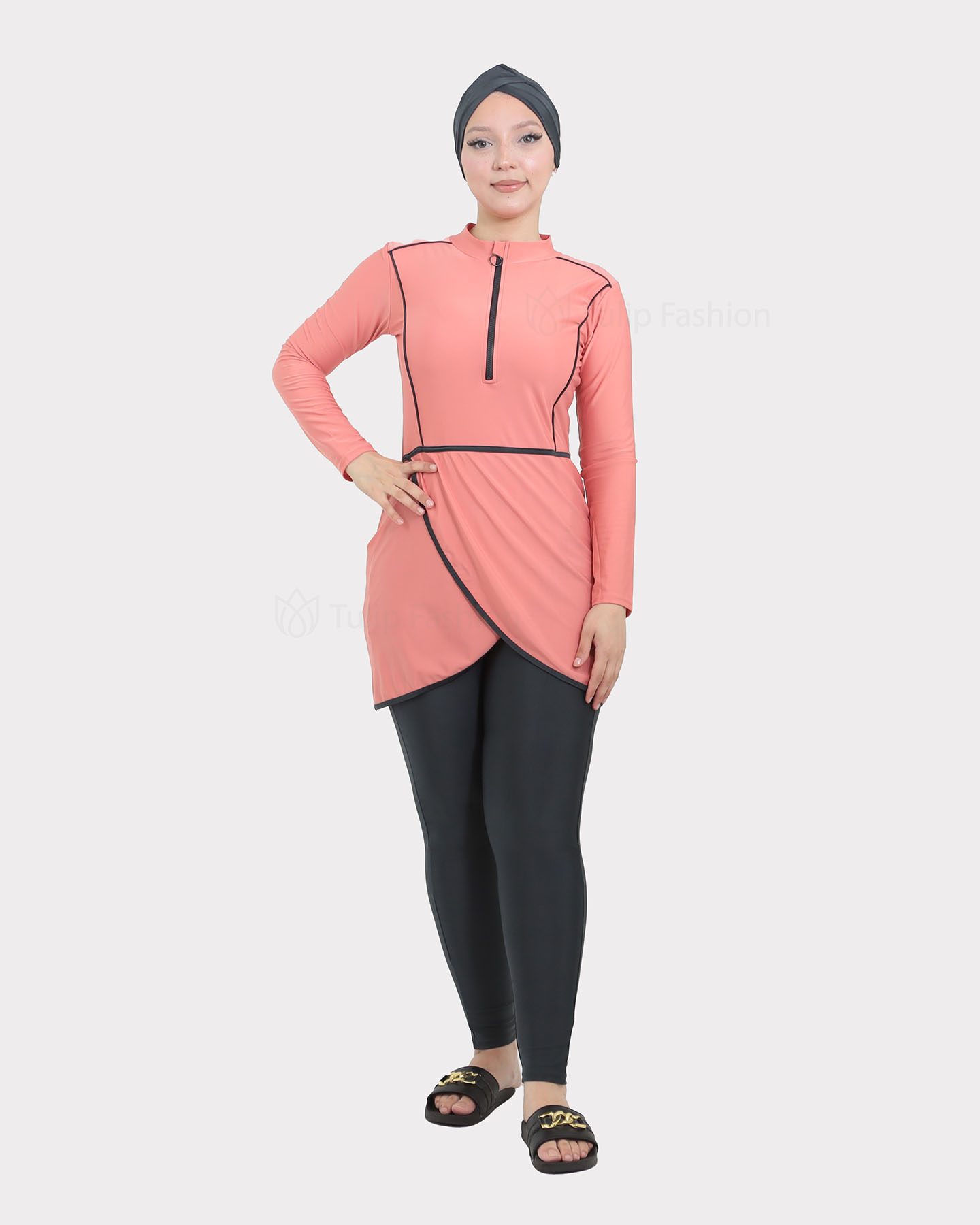 Muslim Swimsuit with hijab - Pink