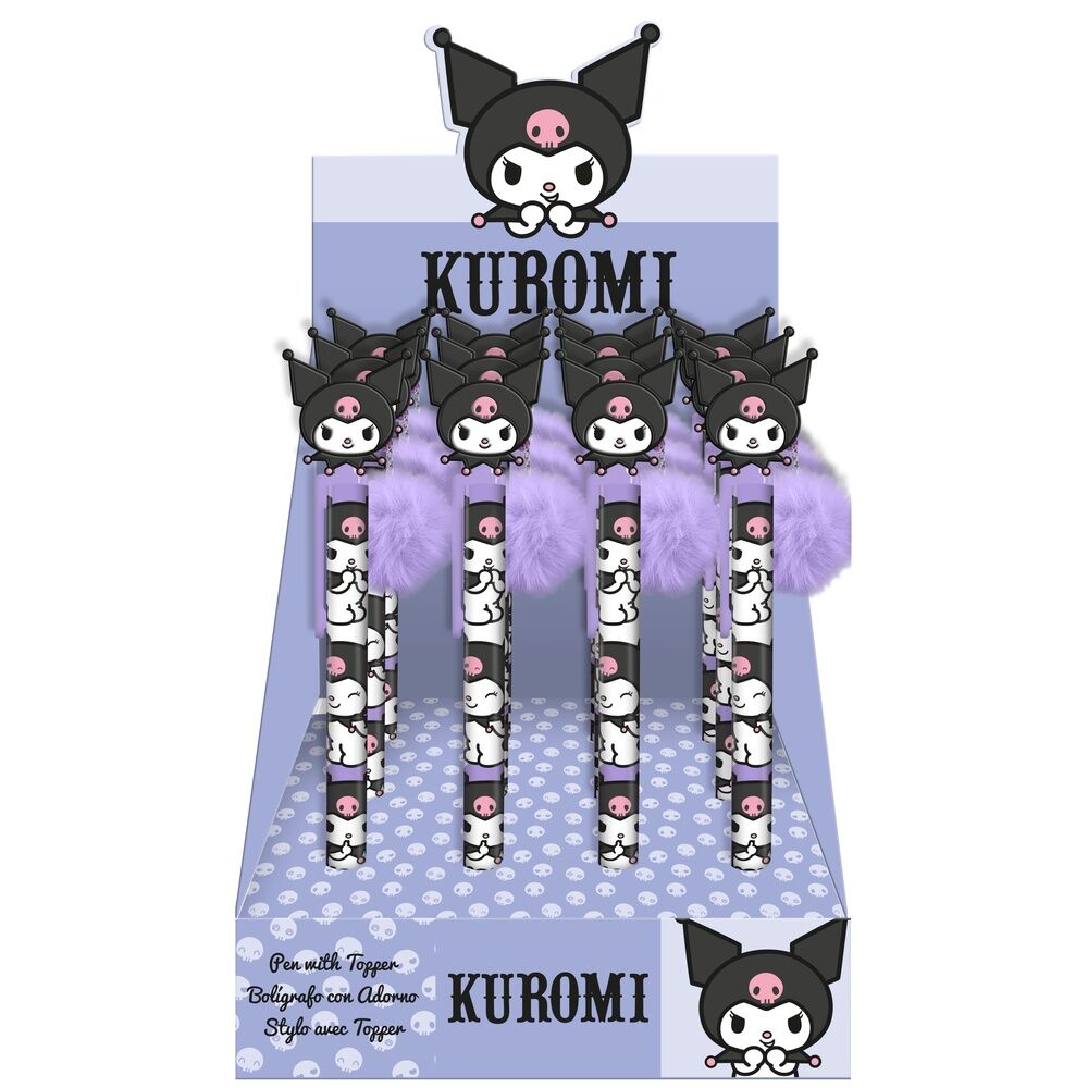 Kuromi Kulspettspenna med Pom Pom Boll - 3