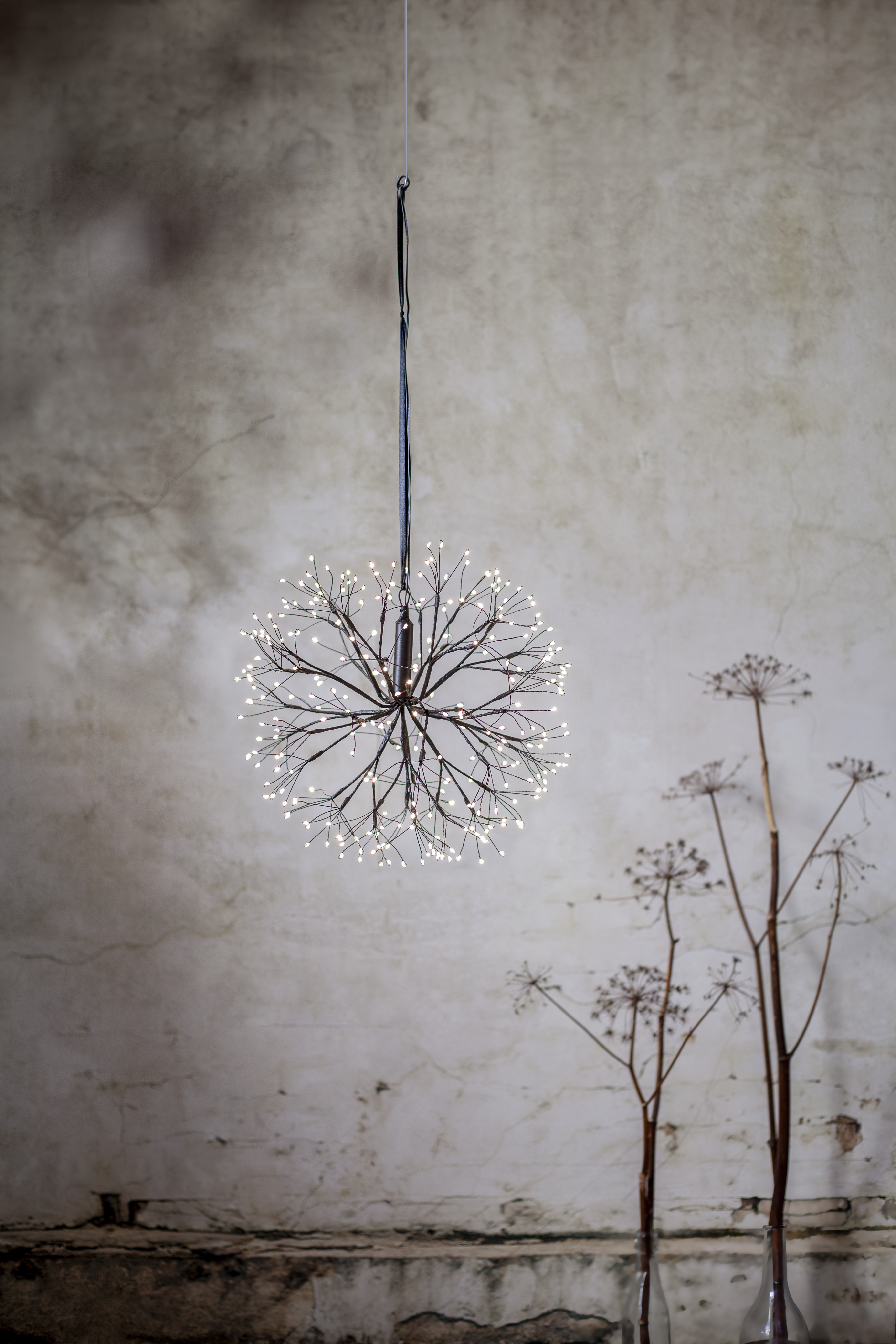 Ljushänge - Ljusboll - Hängande dekoration - 288 LED-lampor - 40x40 cm - 6