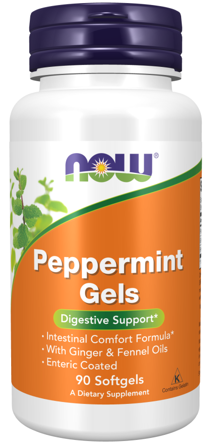 Peppermint Gels 90 Softgels - Now Foods
