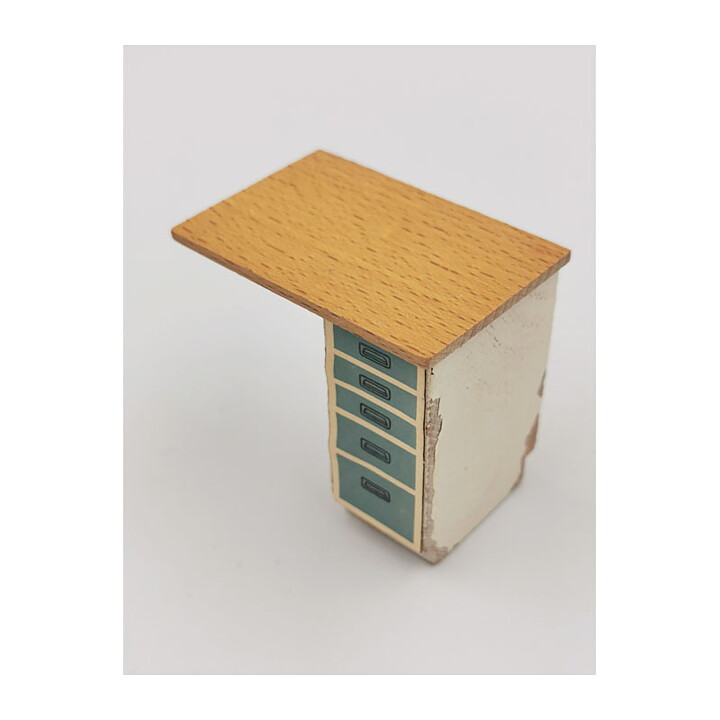 Dollhouse Second Hand Lerro Kitchen Bench 1950s