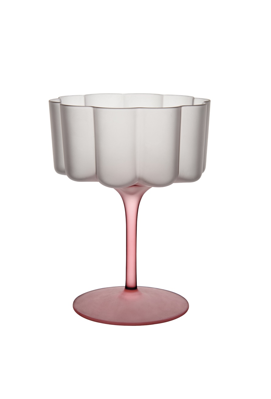 Cocktail glas / Dessert / Rosa