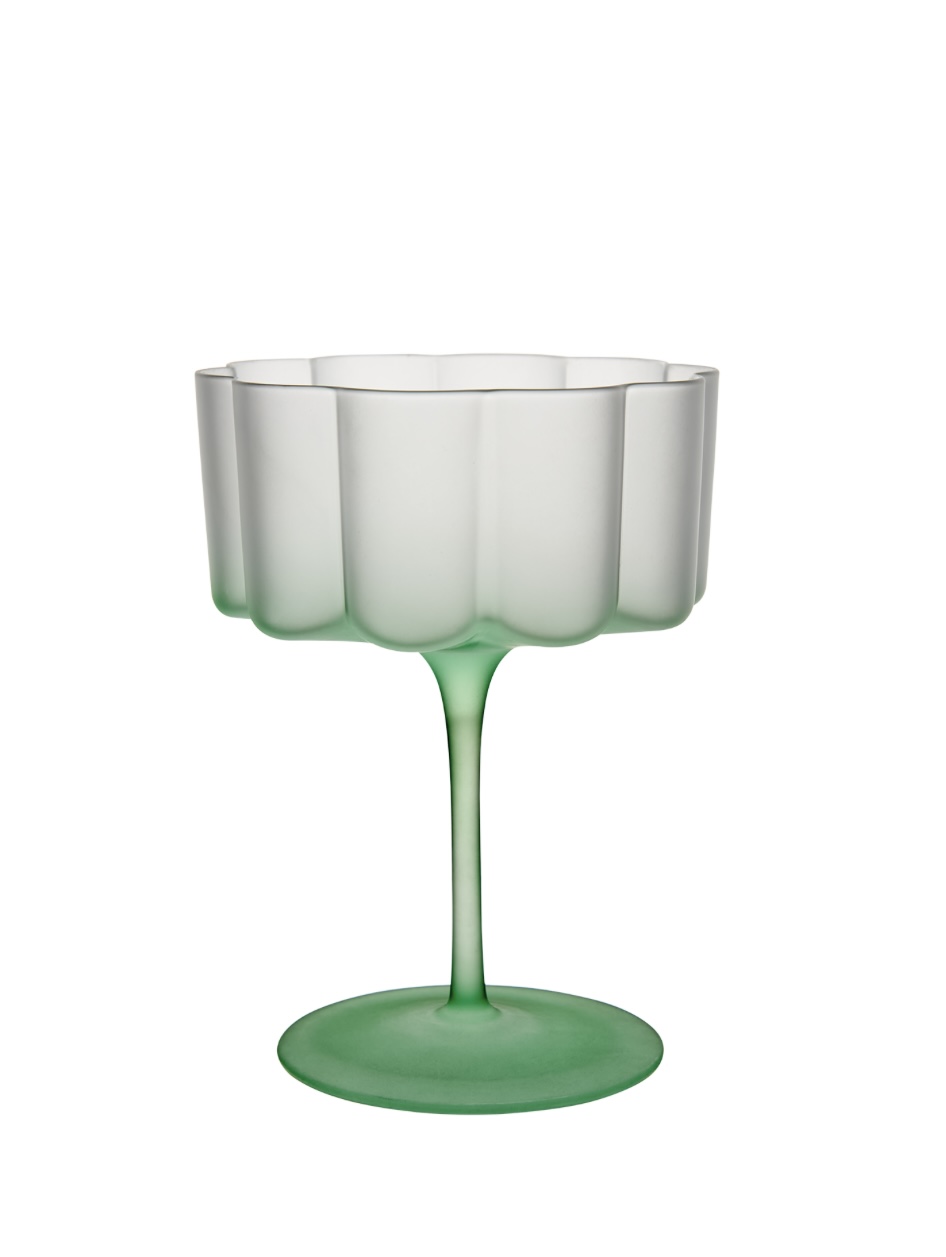 Cocktail glas / Dessert / Grön