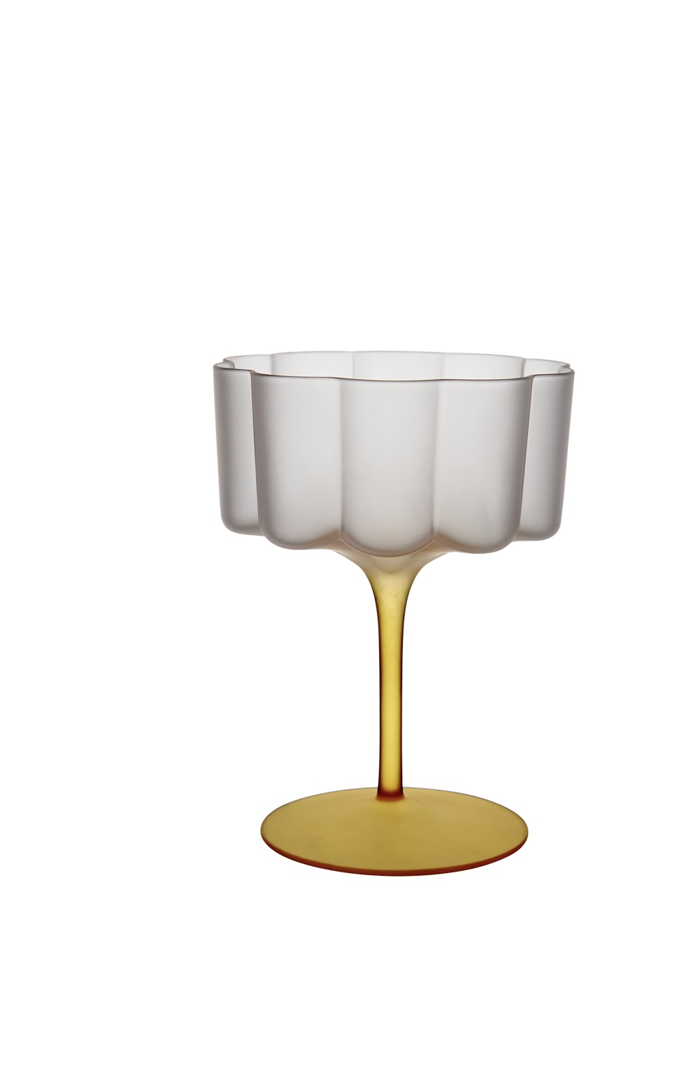 Cocktail glas / Dessert / Gul