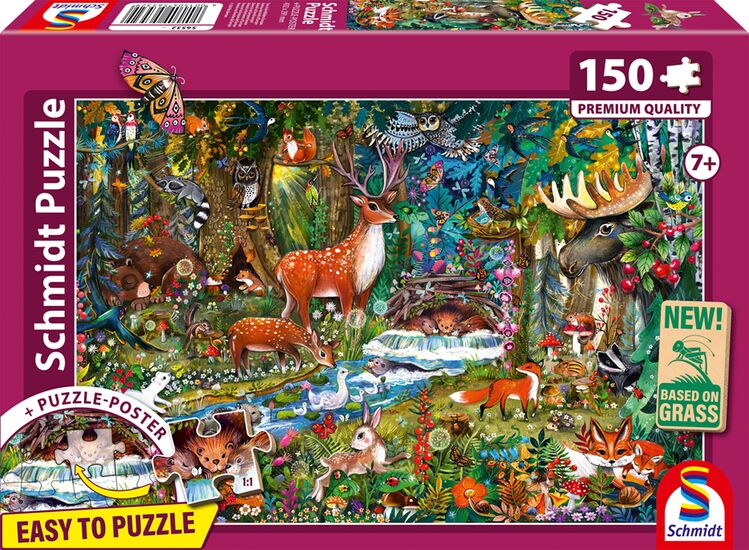 Animal in the Forest of Europe, 150 Bitar Schmidt - 2