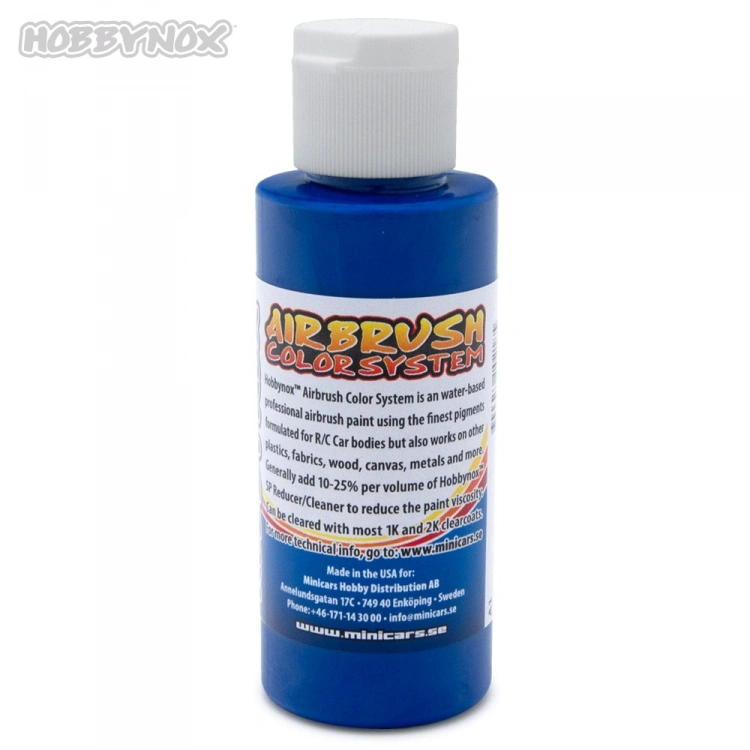 Hobbynox HN22100 Airbrush Color Solid Blue 60ml - 2