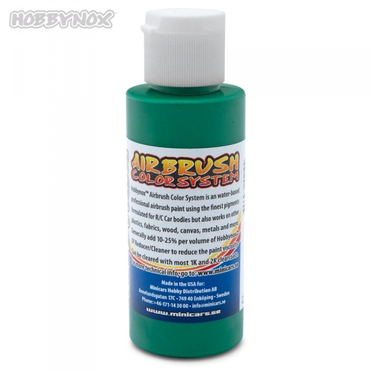 Hobbynox HN22110 Airbrush Color Solid Green 60ml - 2