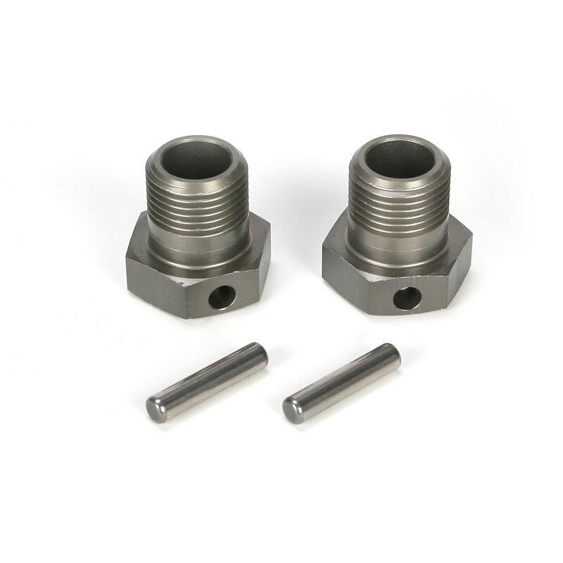 LOSI F/R Wheel Hex & Pin (2): 5IVE-T, MINI WRC