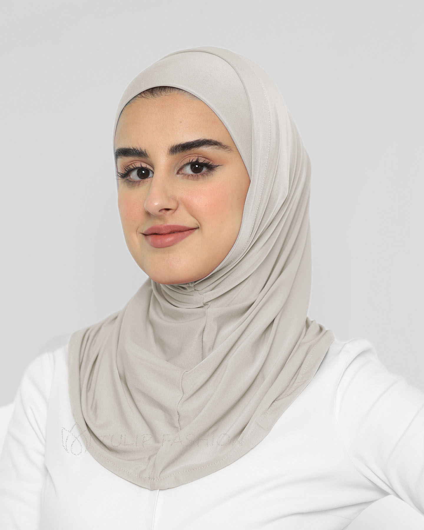 Hijab Al Amira Lycra - Pearl White