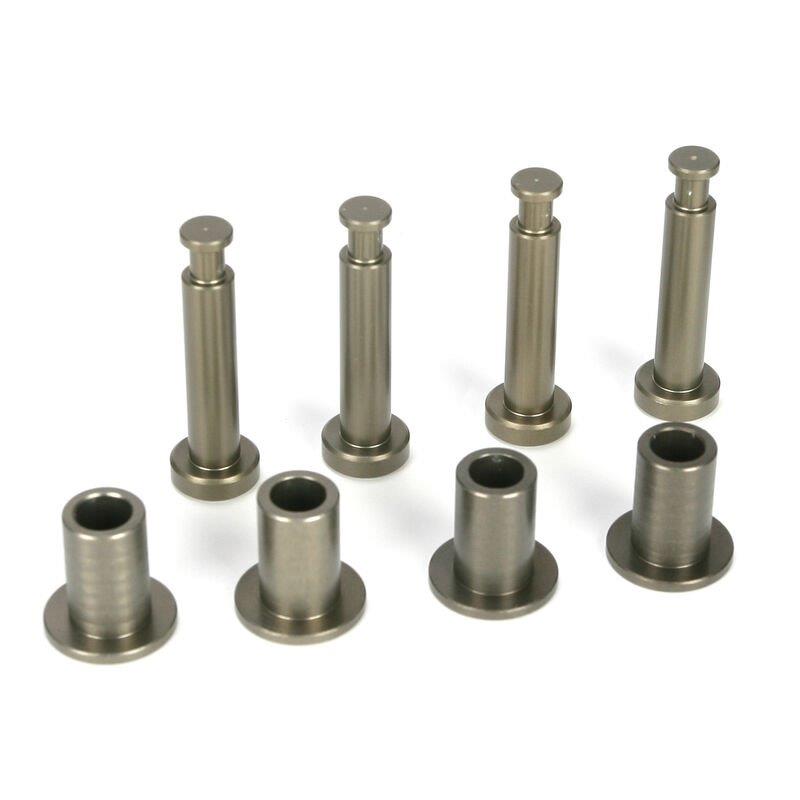 LOSI Front King Pins & Arm Bushings, Aluminum 5IVE-T, MINI WRC