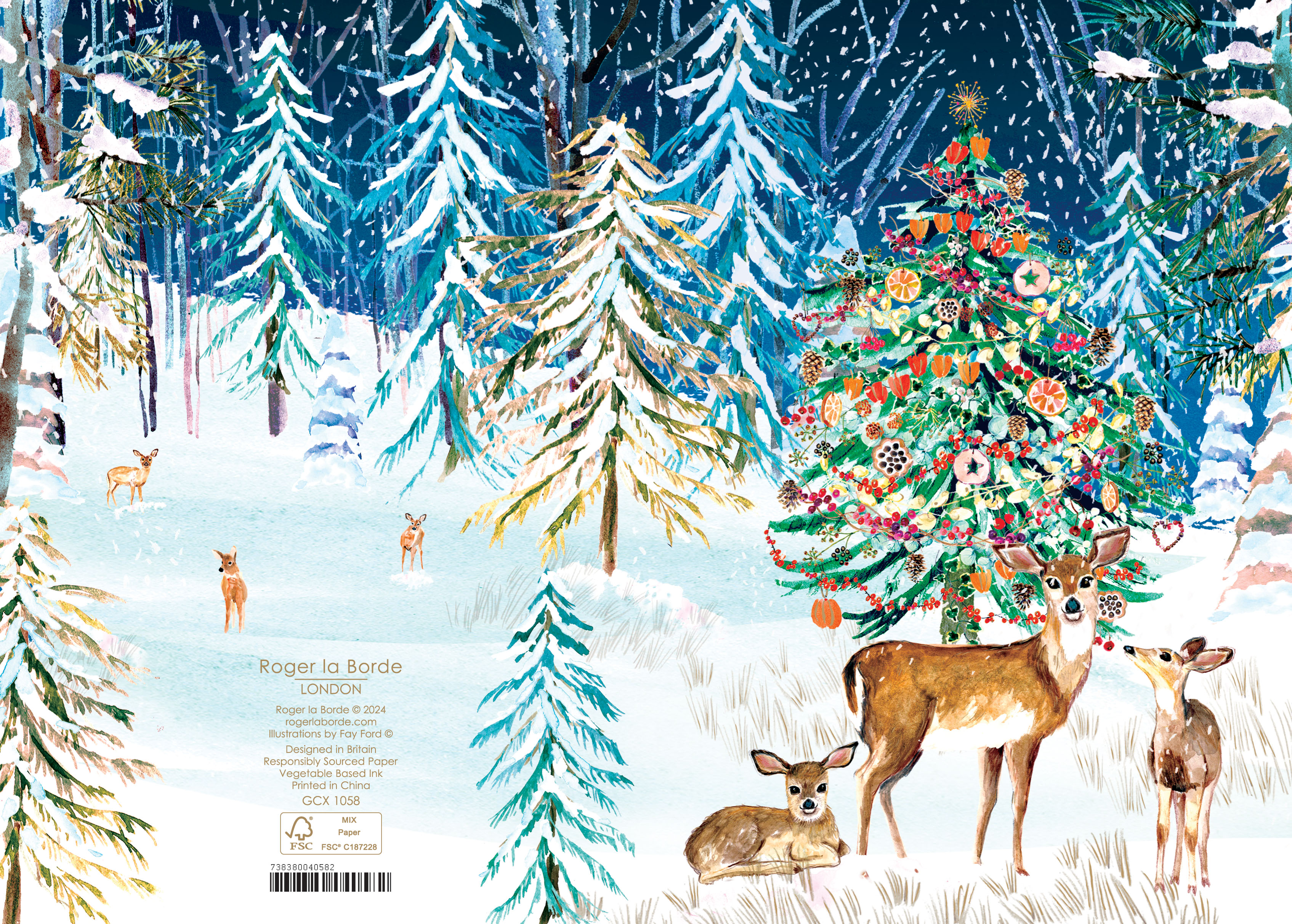 Wild Winters Song Greeting Card single - 2