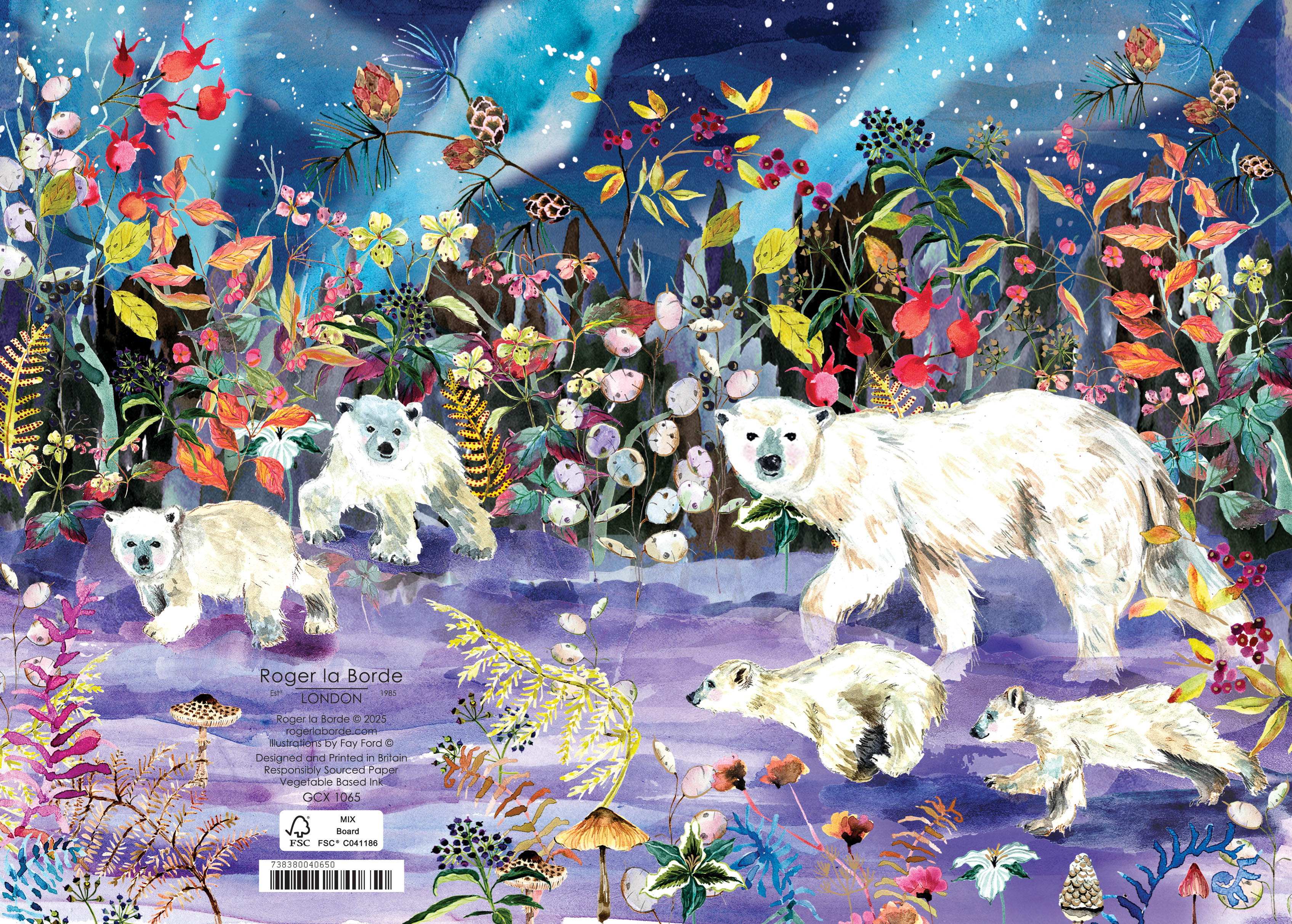 Aurora Bears Greeting Card single - 2