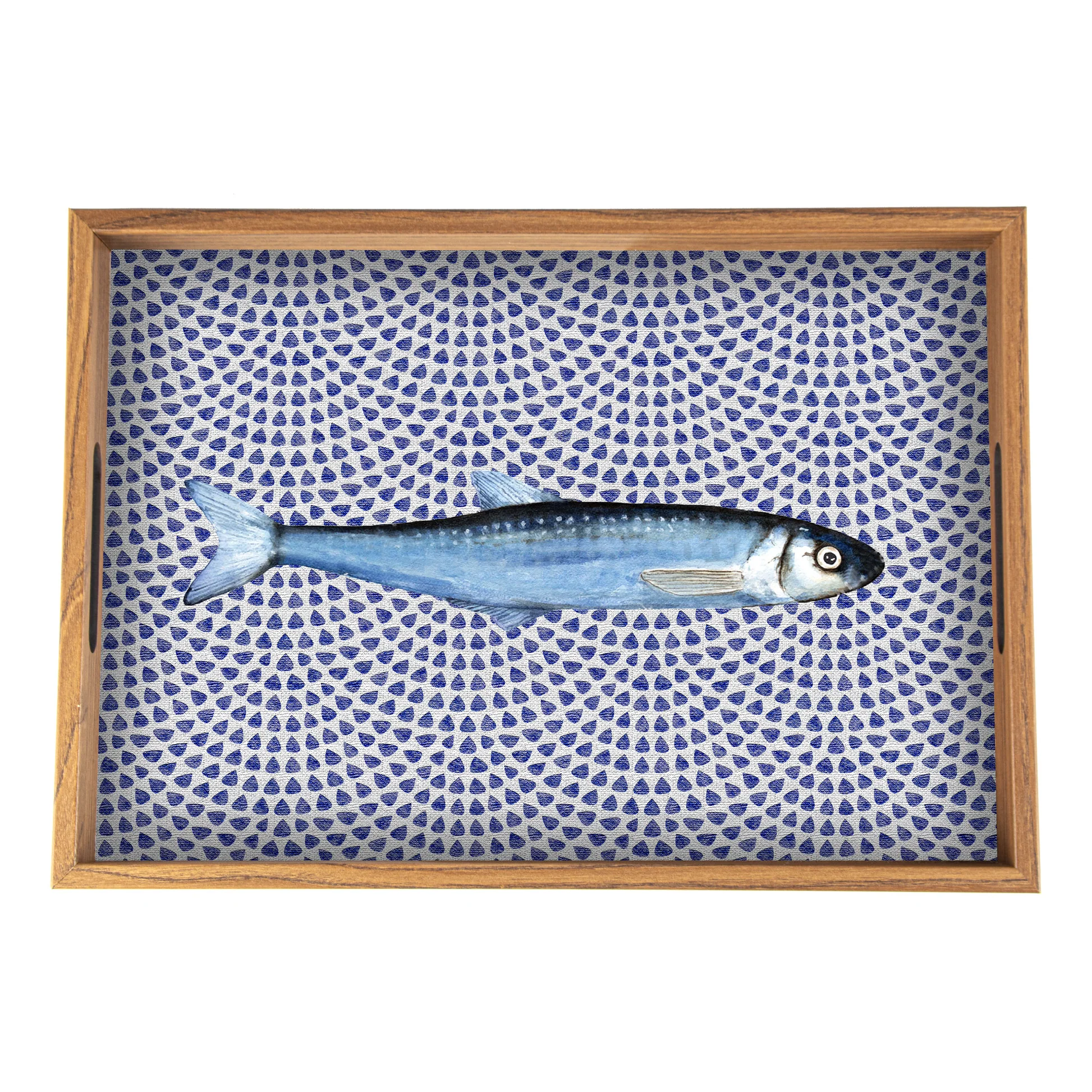 Wooden Tray Printed Designs - Fish - 4