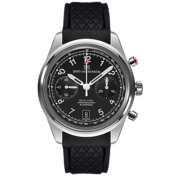021538 Sjöö Sandström Royal Steel Chronograph 40 svart