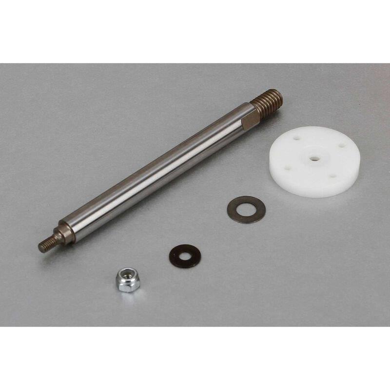 LOSI Nutted Shock Shaft & Piston Kit, Front: 5IVE-T, MINI WRC