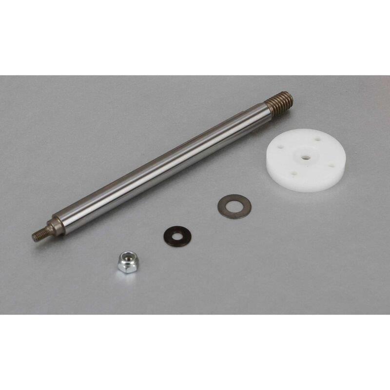 LOSI Nutted Shock Shaft & Piston Kit, Rear: 5IVE-T, MINI WRC