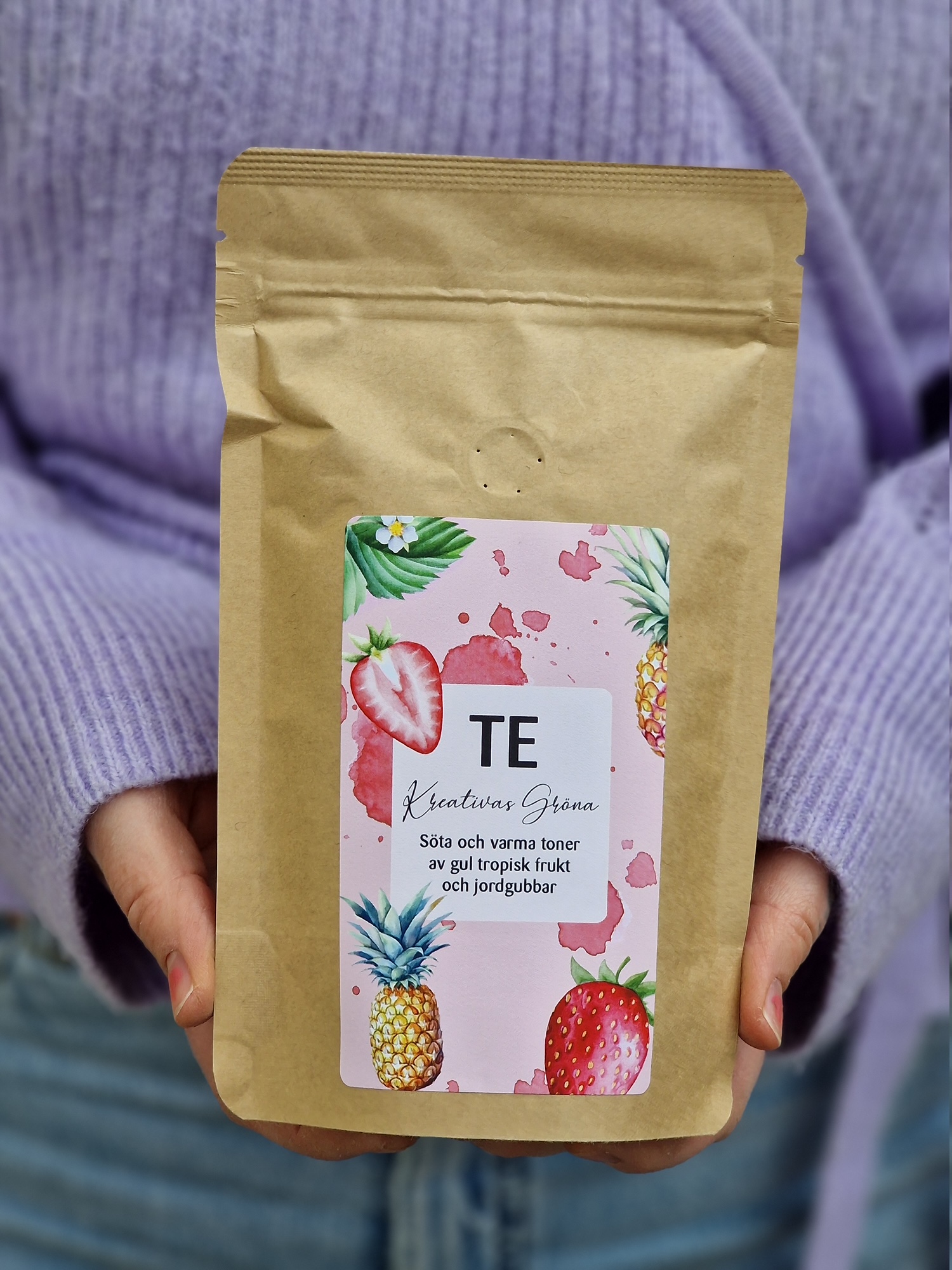 Gamla stans Kreativas gröna te "tropisk frukt och jordgubbe"