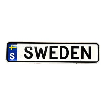 Magnetic epoxy license plate - Sweden