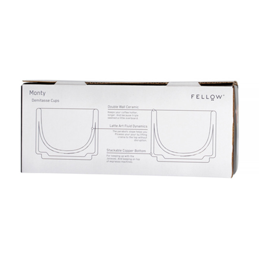 Fellow - Monty - Espresso koppar - 90 ml Vit - 4
