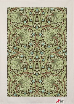 Kökshandduk med motiv av William Morris.