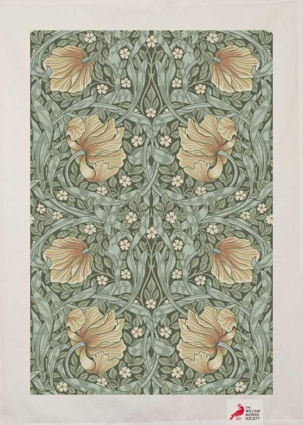 Kökshandduk med motiv av William Morris.