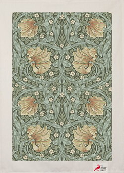 Kökshandduk med motiv av William Morris.