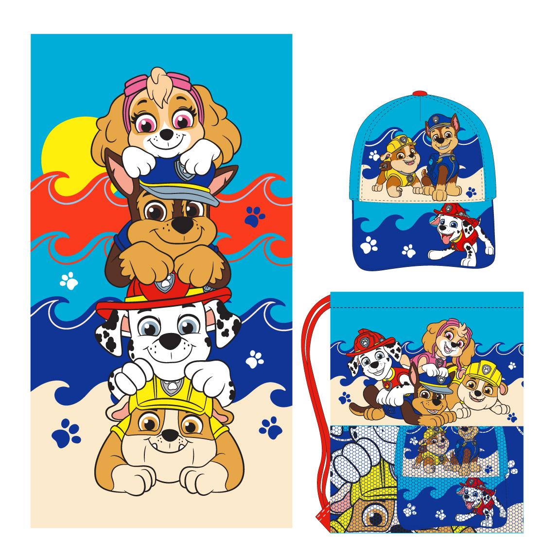 Paw Patrol Handduk Keps Gympapåse Set NY