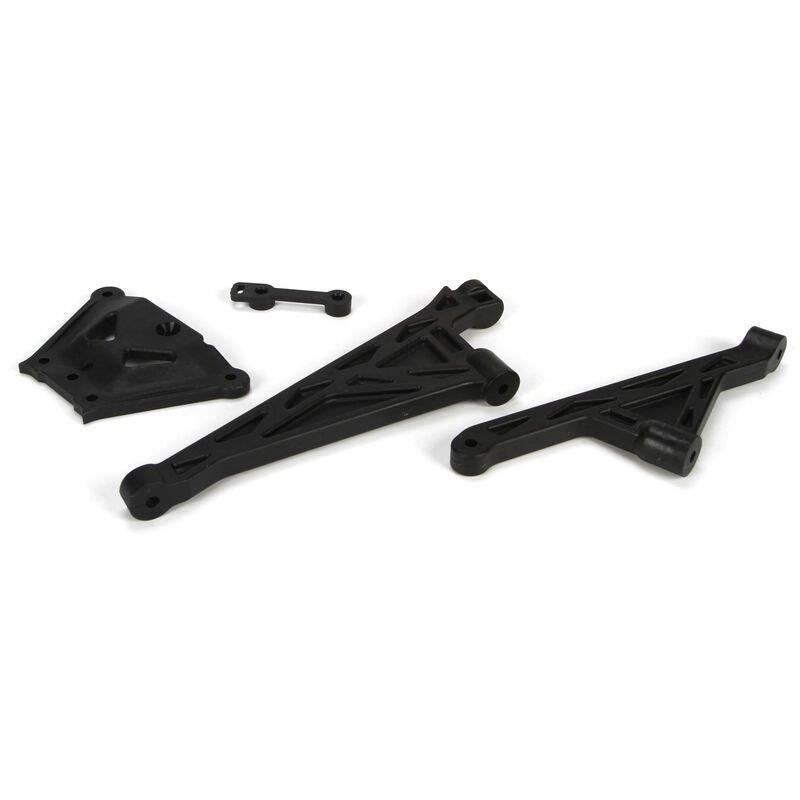 LOSI F&R Chassis Brace & Spacer Set: 5IVE-T