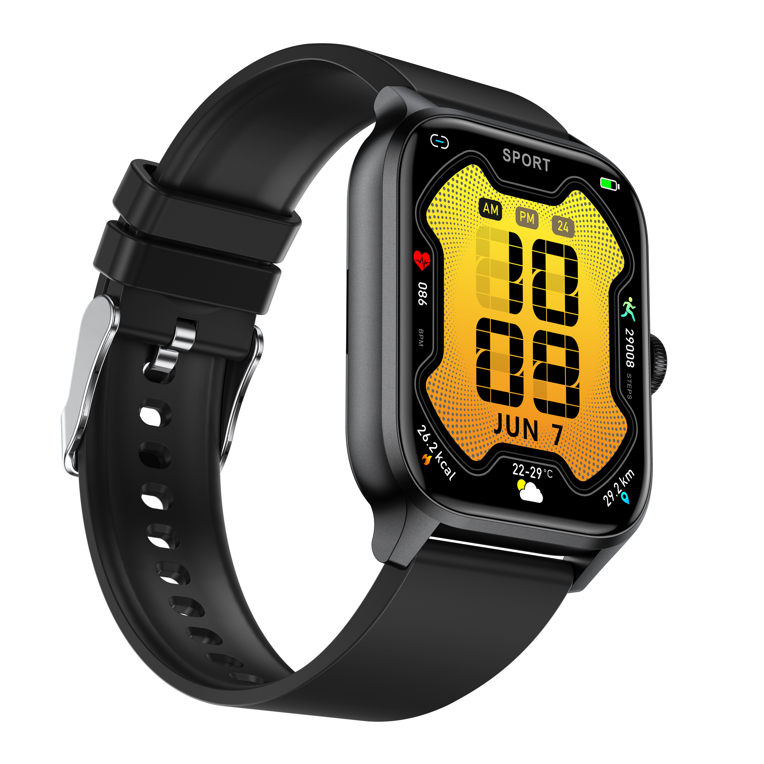 Philippe Palmer Smart Watch LP48 Pro Black - 10