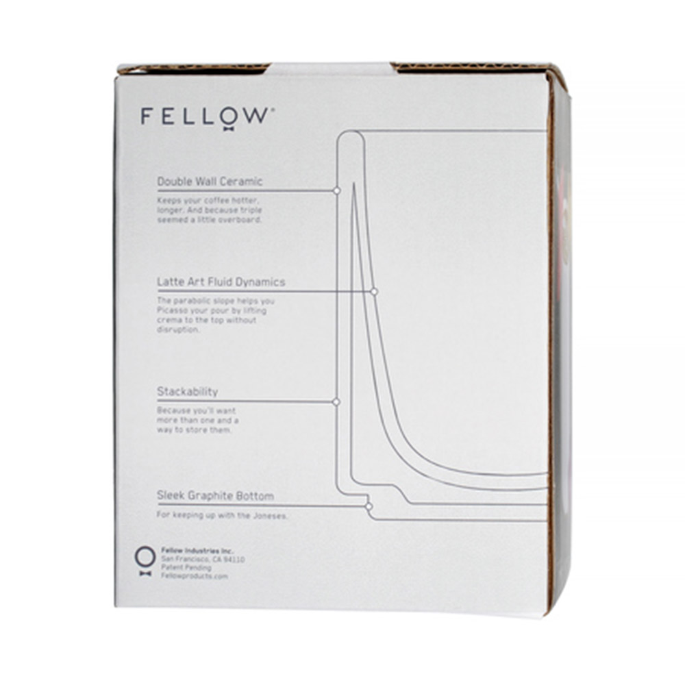 Fellow - Monty - Latte kopp - 325 ml Svart - 3