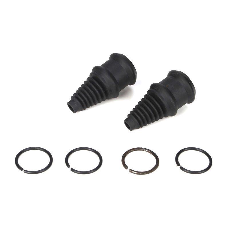 LOSI Center Coupler Boots & Clips: 5IVE-T, MINI WRC